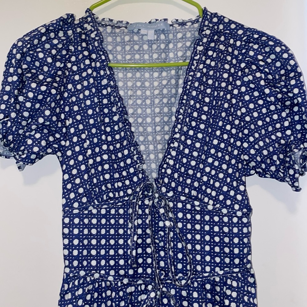Hill House Blue and White Midi Dress - Picture 6 of 12